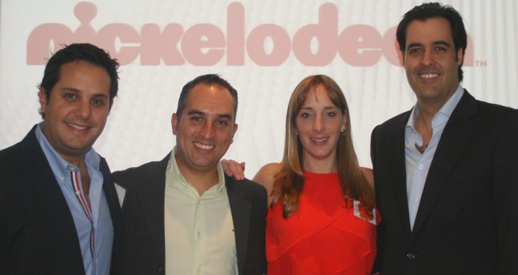 Arturo Chávez, Alfonso Cortina, Paola Ogaz y Eduardo Lebrija, VP senior de Viacom International Media Networks