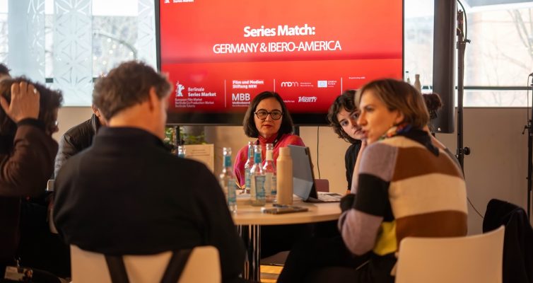 BERLIN, GERMANY - FEBRUARY 16: Berlinale Series Market (BSM) at CinemaxX Potsdamer Platz on February 16, 2026 in Berlin, Germany. (Photo by Pedro Becerra)